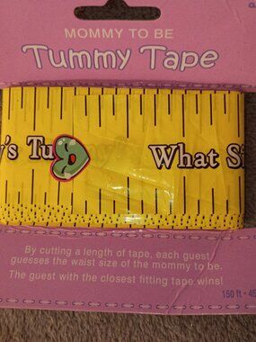 1 Roll of The New Mommy Tummy Tape Belly Measure Guessing Game